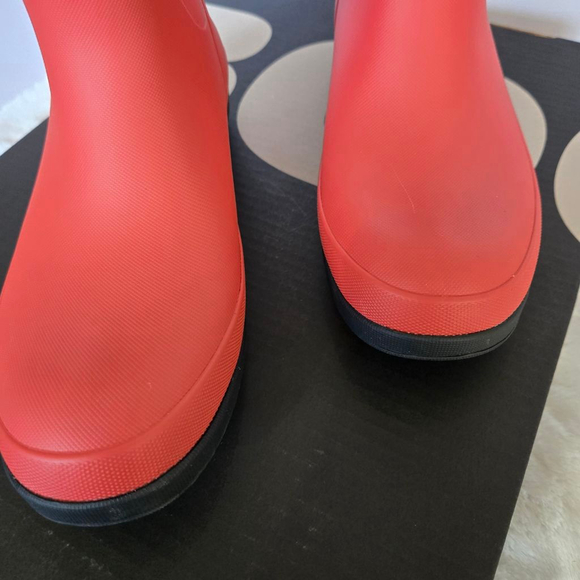 Women's Bogs Amanda II Tall Rain Boots US 7 Red-Orange Black - Picture 2 of 10